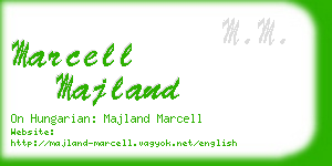 marcell majland business card